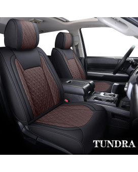 Aierxuan Toyota Tundra Seat Covers Full Set Custom Fit 2008-2023 CrewMax Double cab Pickup Truck Waterproof Leather Tundrasine Concept Limited Platinum 1794 Edition car Cushions