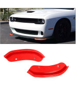 Front Bumper Lip Splitter Protector Replacement for 2015-2024 Dodge Challenger Scat Pack, SRT 392 and 2019-2024 RT GT (Red)