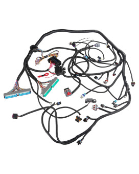 WMPHE Standalone Wiring Harness with 4L80E Transmission Drive by Wire, Professional Engine Wiring Harness, with Wiring Guide Manual, Fit for DBW LS2 LS3 Engines 4.8 5.3 6.0 2003 2004 2005 2006 2007