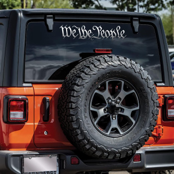 We The People Decal Vinyl Sticker Auto Car Truck Wall Laptop Silver 12 x 3