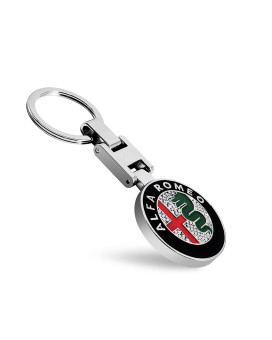 LONGSNOL 1pcs Car?ey?hain, Car Logo Key Ring for Alfa Romeo Key Chain Ring Emblem Pendant Decoration Car?ey?hains?ccessories for?omen Man Key Ring