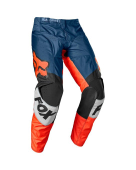 Fox Racing Men's 180 Trice Motocross Pant, Grey/Orange, 30