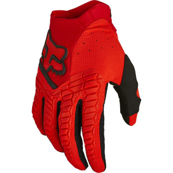 Fox Racing Men's PAWTECTOR Motocross Glove, Fluorescent RED, Medium