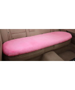Universal Fit Fuzzy Faux Wool Auto Front & Back Seat Pad,Car Seat Cover Protector Cushion Soft Warm for Winter - 1pcs (Pink,Back seat)