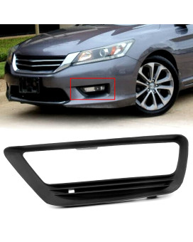 ECOTRIC Fog Light Trims Compatible with 2013-2015 Honda Accord Sedan Driving Lamp Bezel - HO1038111 71112T2AA10 (Driver Left)