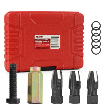 ABN Oxygen Sensor Kit - 10pc Chrome Molybdenum Oxygen Sensor Socket Repair Set for Repairing Damaged Lambda Threads