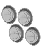 ABN Magnetic Tool Tray 4pk - 3in Steel Magnetic Parts Bowl Screw And Bolt Mechanic Magnet Screw Dish for Tools And Parts