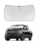 Proadsy Front Windshield Sunshade Foldable Sun Shade Protector Custom Fit 2015-2020 Ford F-150 F150 Lariat, King Ranch, Platinum, XL XLT Limited Raptor Accessories 2023 Upgrade