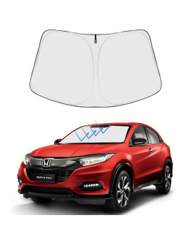 Proadsy Front Windshield Sun Shade Foldable Sunshade Protector Custom Fit 2022 2021 2020 2019 2018 2017 2016 2015 Honda HR-V LX Sport EX EX-L Accessories 2024 Upgrade