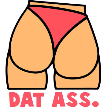 Dat Ass Swimsuit Vinyl Decal Sticker - Car Truck Van SUV Window Wall Cup Laptop - One 5 Inch Decal - MKS1706