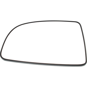 Evan Fischer Mirror Glass Compatible with 2007-2012 Kia Rondo Driver Side Flat, Heated, With backing plate