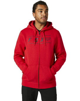 Fox Racing Men's Standard Pinnacle Zip Fleece, Flame RED, Medium