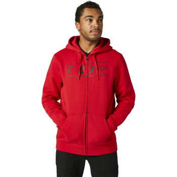 Fox Racing Men's Standard Pinnacle Zip Fleece, Flame RED, Medium