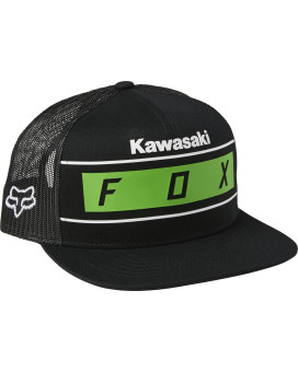 Fox Racing Men's Standard Kawasaki Snapback HAT, Black, One Size