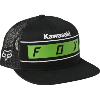 Fox Racing Men's Standard Kawasaki Snapback HAT, Black, One Size