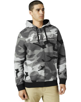 Fox Racing Men's Standard Pinnacle Zip Fleece, Black CAMO 2, Large