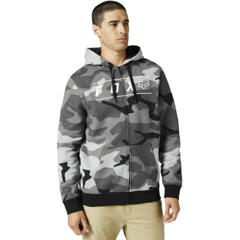 Fox Racing Men's Standard Pinnacle Zip Fleece, Black CAMO 2, Large