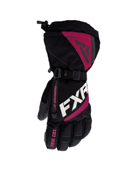 FXR Women's Fusion Glove (Black/Raspberry - Medium)