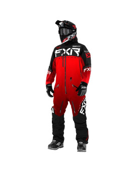 FXR Men's Helium Insulated Monosuit (Red Fade/Black - Medium)