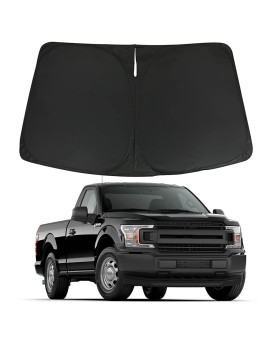 Winunite Windshield Sun Shade Compatible with Ford F150 F-150 2015 2016 2017 2018 2019 2020 - Foldable Trucks Front Window Sunshade Shield UV Reflector Sun Protection