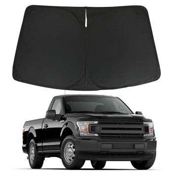 Winunite Windshield Sun Shade Compatible with Ford F150 F-150 2015 2016 2017 2018 2019 2020 - Foldable Trucks Front Window Sunshade Shield UV Reflector Sun Protection