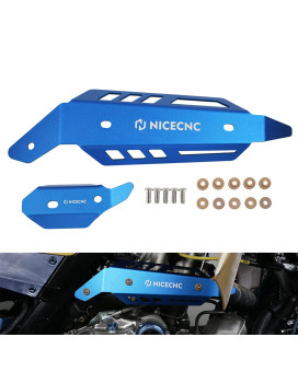 NICECNC Mid Tube Heat Shield Compatible with Yamaha Raptor 700 2015 2016 2017 2018 2019 2020-2023, Raptor 700R 2015-2018 2019 2020 2021 2023, 700 Special 2015-2023 Blue