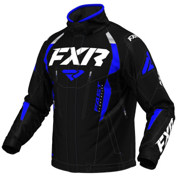 FXR Men's Team FX Jacket (Black/Royal Blue - 2X-Large)