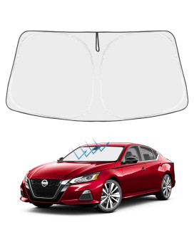 Proadsy Front Windshield Sunshade Foldable Shade Sun Visor Protector Custom Fit for 2024 2023 2022 2021 2020 2019 Nissan Altima Sedan Accessories 2023 Upgrade