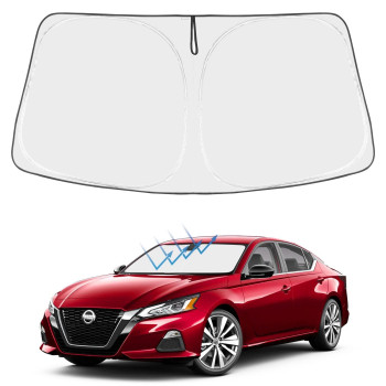 Proadsy Front Windshield Sunshade Foldable Shade Sun Visor Protector Custom Fit for 2024 2023 2022 2021 2020 2019 Nissan Altima Sedan Accessories 2023 Upgrade