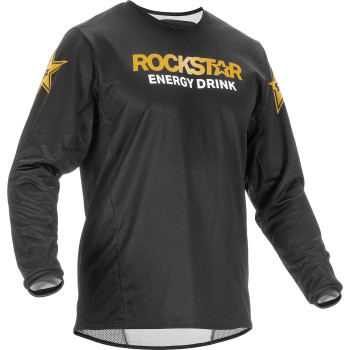 Fly Racing 375-023L Kinetic Rockstar Jersey Black/Gold Lg