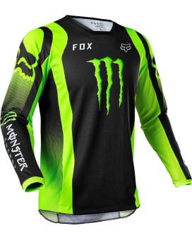 Fox Racing 180 Monster Motocross Jersey, Black, Large