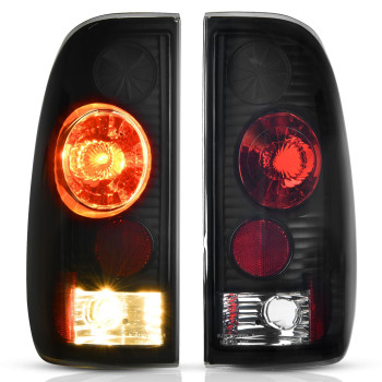 DWVO Tail Light Assembly Compatible with 1997 1998 1999 2000 2001 2002 2003 Ford F150 & 99-07 Ford F-250 F-350 Super Duty Pickup Truck Taillights Replacement Tail Lamp (Does Not Fit Supercrew Models)