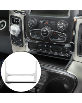 RT-TCZ for RAM Dashboard Center Console Panel Trim Cover, Chrome Decoration Interior Accessories for Dodge RAM 2012-2017