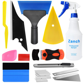 Zanch Window Tint Kit Window Tint Tools Car Window Tint Application Kit with Spray Bottle Window Tint Squeegee Window Tinting Kit Glass Protective Film Installing Tool Car Window Film Squeegee