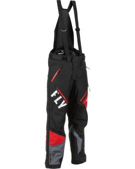 Fly Racing 2022 SNX Pro Snow Pants (Black/Grey/Red, 3X-Large)