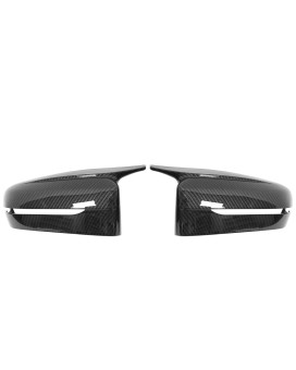 XtremeAmazing Door Side Mirror Covers Wing Rearview Housing Caps Carbon Fiber Style for B-MW G20 G22 G23 M Sport Left and Right Side