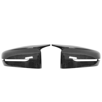 XtremeAmazing Door Side Mirror Covers Wing Rearview Housing Caps Carbon Fiber Style for B-MW G20 G22 G23 M Sport Left and Right Side