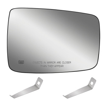 Passenger Right Side Heated Mirror Compatible with 2009-2018 Dodge Ram 1500, 2500 Mirror Glass - Exterior Side View Convex Mirror - Replace 68079362AA, 68050298AA