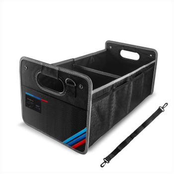 Junsungo Car Trunk Organizer, Waterproof Collapsible Portable Multipurpose Storage Box, Tool Grocery bag organizer, Organizer For X1 X3 X5 E30 Suv Garage Home