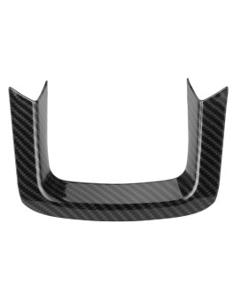 Steering Wheel U-Shape Trim, Car U-Shaped Steering Wheel Lower Trim ABS Carbon Fiber Style Replacement For Range Rover Sport 2014-2020, Range Rover Evoque 2020-