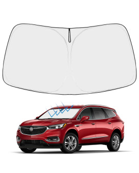 Proadsy Front Windshield Sunshade Foldable Sun Shade Sun Visor Protector Custom Fit 2018-2023 2024 Buick Enclave Preferred Essence Premium 2023 Upgrade Accessories