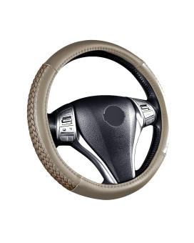 Flying Banner car Steering Wheel cover Faux Leather Massage Universal fit 3D Faux Leather Woven Anti-Slip Sporty 15 Inches