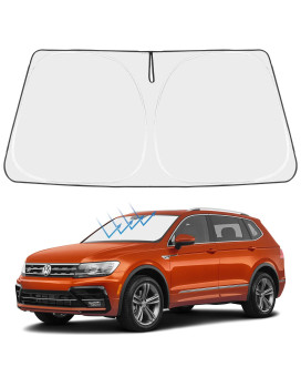 Proadsy Front Windshield Sun Shade Foldable Sunshade Protector Custom Fit 2023 2022 2021 2020 2019 2018 Volkswagen VW Tiguan Crossover, SUV, Base, Premium, Limited, Touring Accessories 2024 Upgrade