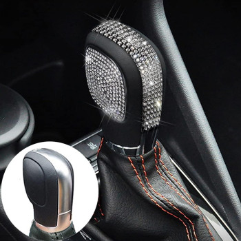 Thor-Ind Bling Gear Shift Knob Cover Trim Decoraton Protector Compatible with Volkswagen VW Arteon Atlas Tiguan Beetle Golf Jetta Passat CC