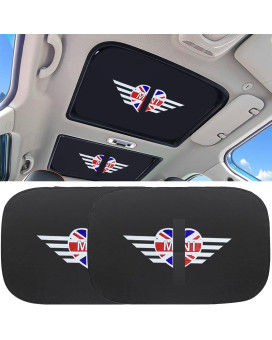 JJHM 2 Pcs Sunroof Sunshade Sun Shield Roof Cover Union Jack Accessories for r55/r56/r60/f54/f55/f56 (Style B), 18.9 x 27.6 inches (48 70 cm)