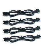 NBWDY 4 Pcs 11.8in 30cm Extension Cable Wire Cord Set for LED Multi-Color Glow Light Neon Strip (4PCS 11.8in/30cm)