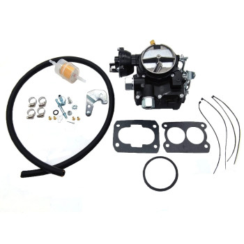 imUfer 3310-807764A1 Marine Carburetor Replacement for Stock 2 Barrel V6 4.3L Mercarb Mercruiser Boats with Electric Choke(Black)