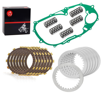 MOTO1988 Clutch Kit & Springs and Gasket for Yamaha V Star 650 XVS 650 1998-2016 3B6-W001G-00-00