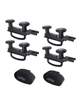 Universal Roof Box U-Bolt Clamps Cargo Carrier Roof Rack Bracket Kit Van Mounting Fitting Kit 85mm Internal Width 40mm Thick Luggage Rack Adjustable U Bolt Quick Release Latch for Roof Box Hardware