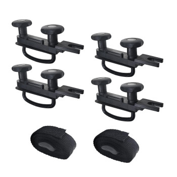 Universal Roof Box U-Bolt Clamps Cargo Carrier Roof Rack Bracket Kit Van Mounting Fitting Kit 85mm Internal Width 40mm Thick Luggage Rack Adjustable U Bolt Quick Release Latch for Roof Box Hardware